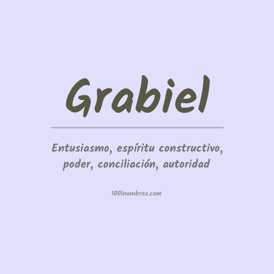 Significado del nombre Grabiel