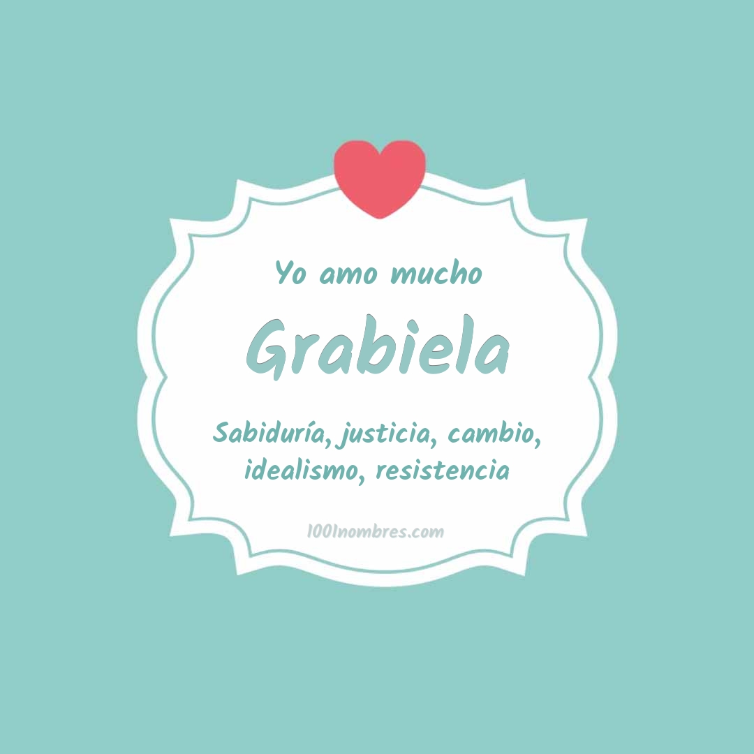 Yo amo mucho Grabiela Yo amo mucho Grabiela