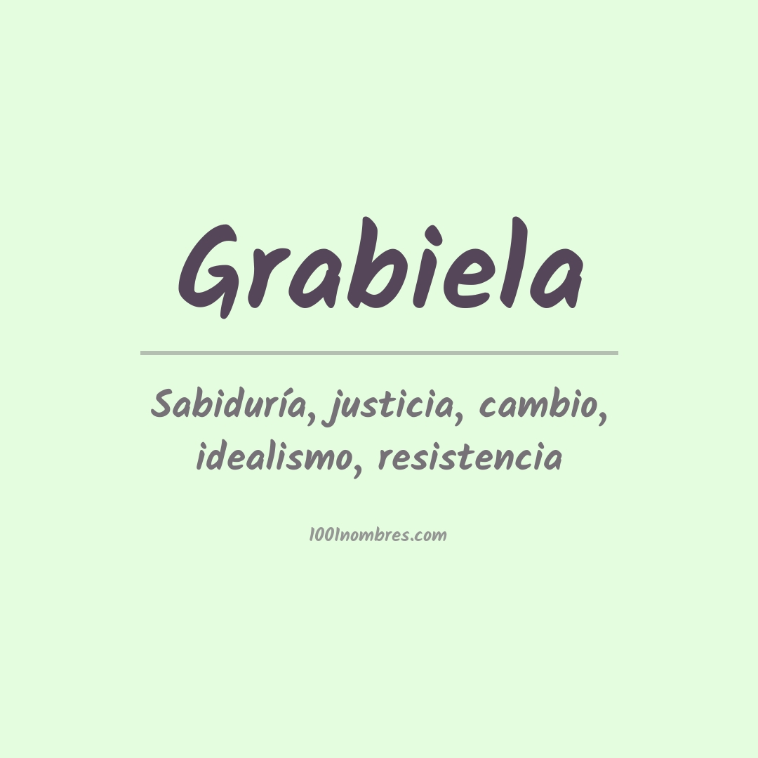 Significado del nombre Grabiela Significado del nombre Grabiela