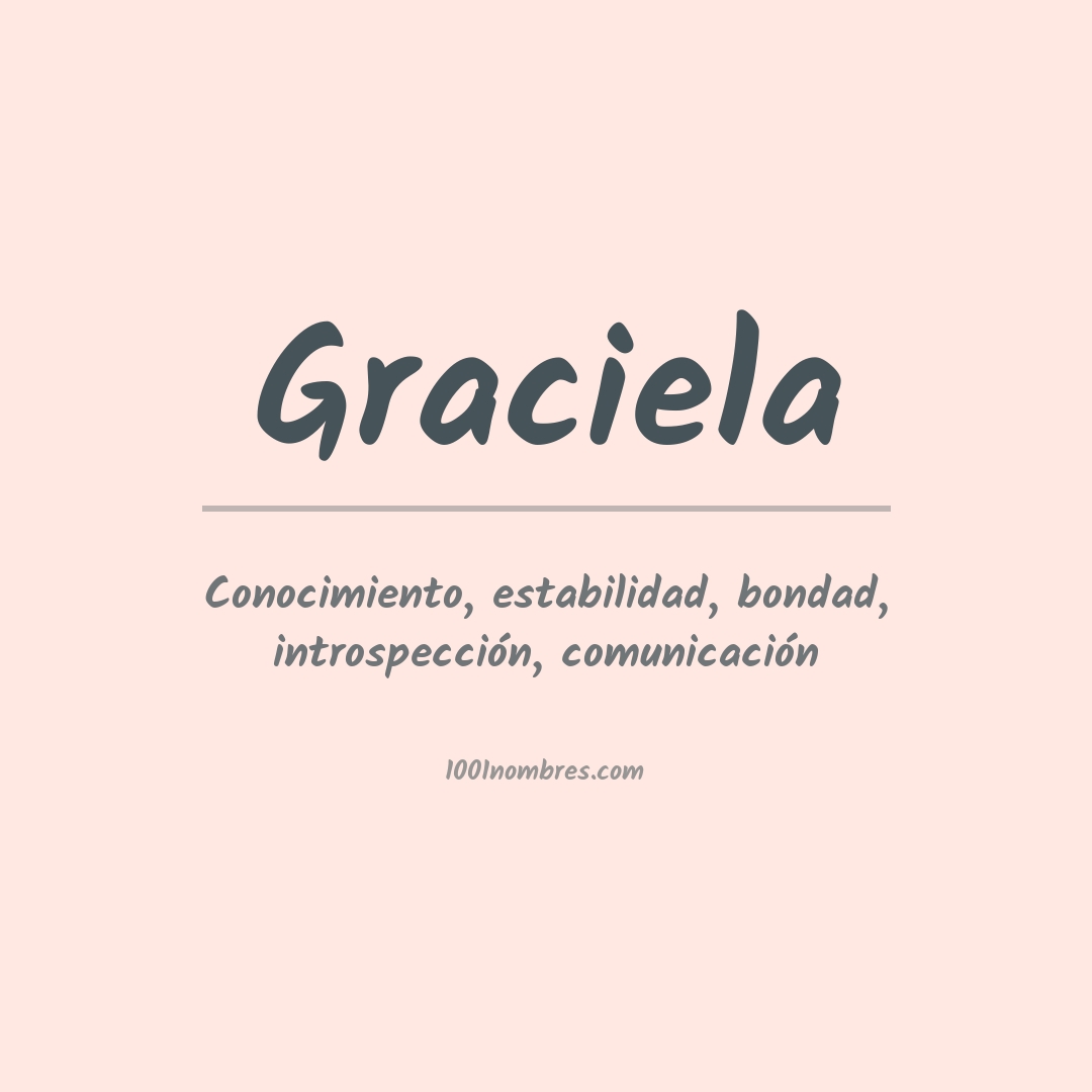 Significado del nombre Graciela