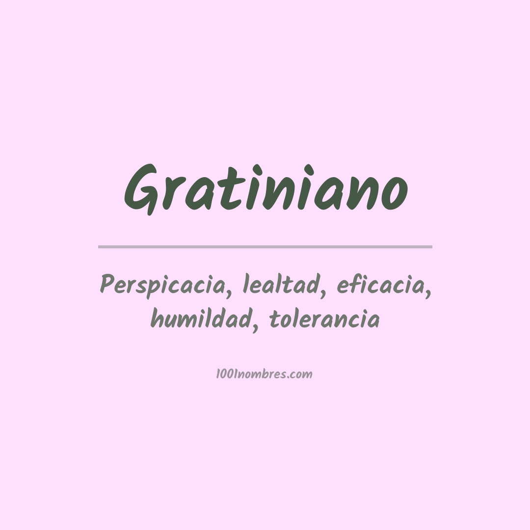 Significado del nombre Gratiniano