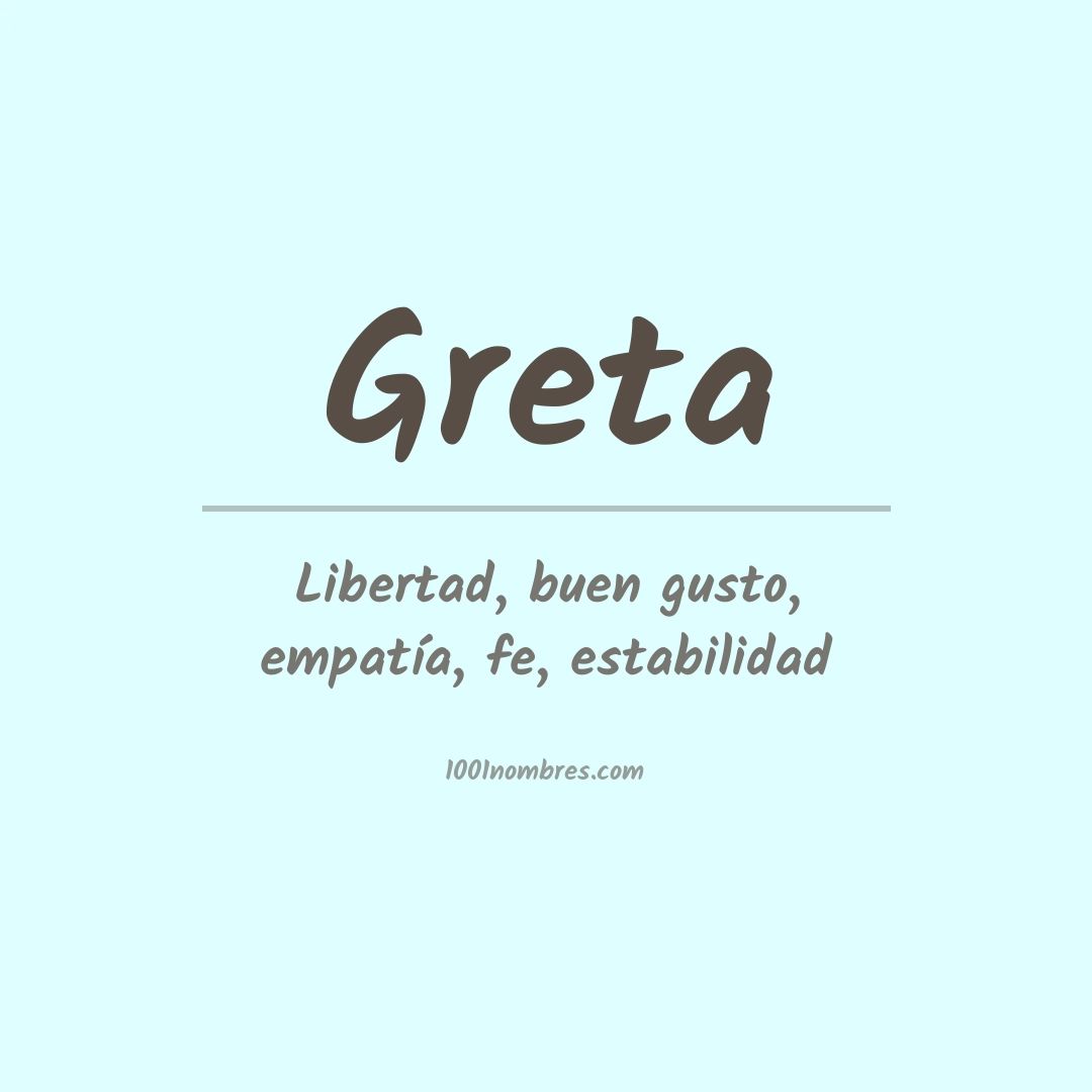 Significado del nombre Greta