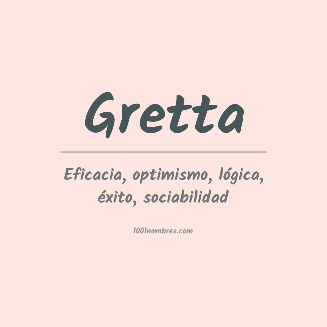 Significado del nombre Gretta