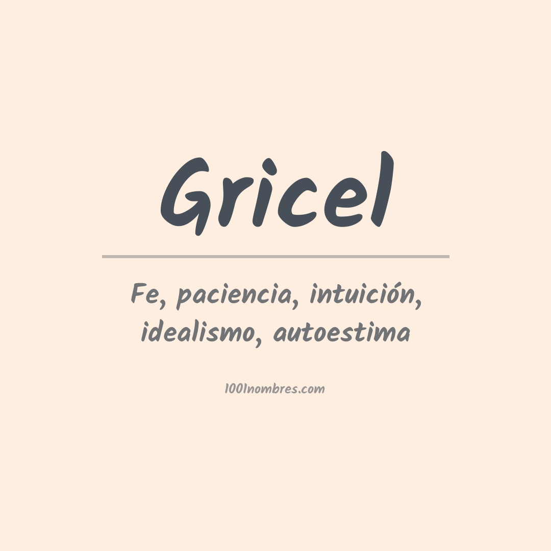 Significado del nombre Gricel Significado del nombre Gricel