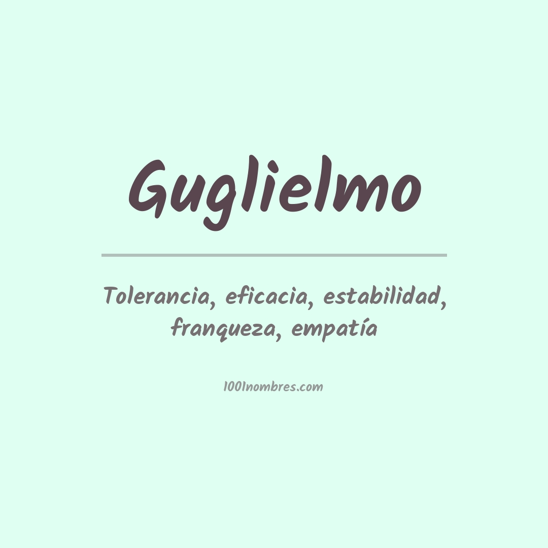 Significado del nombre Guglielmo