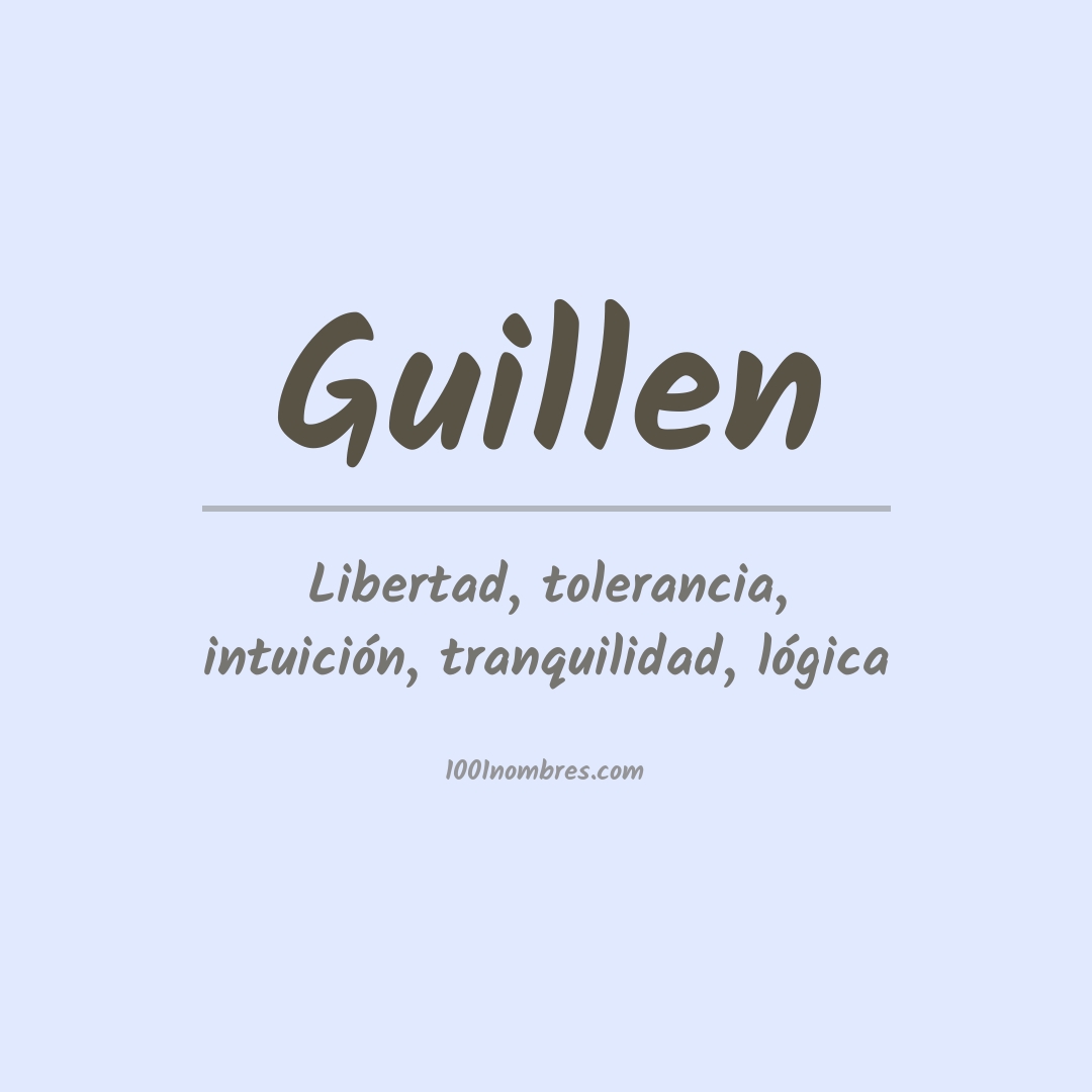 Significado del nombre Guillen