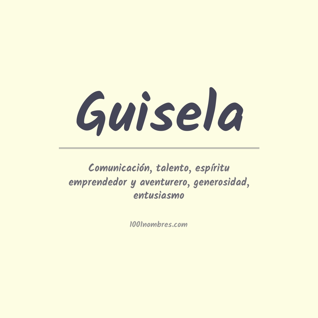 Significado del nombre Guisela