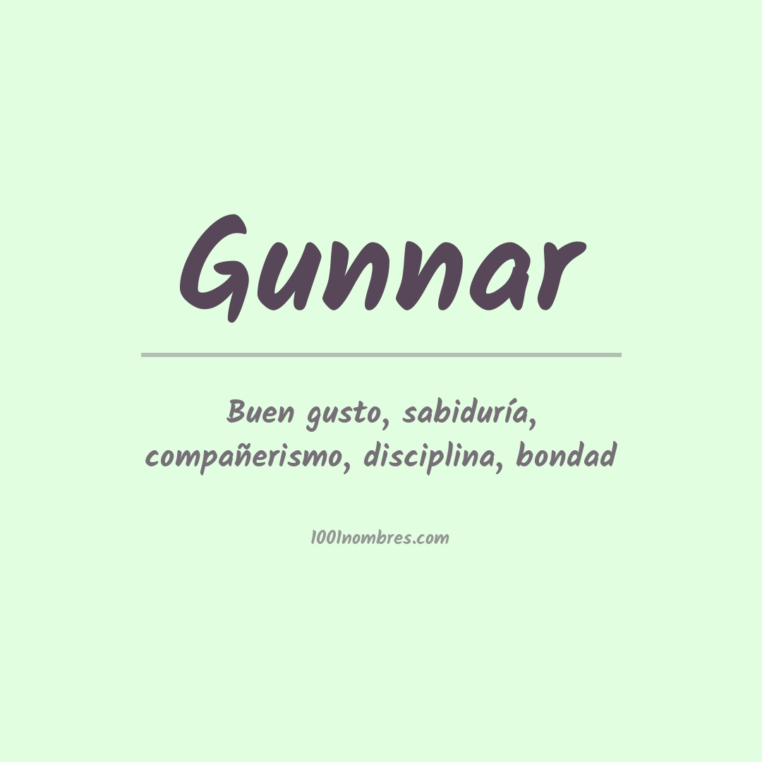 Significado del nombre Gunnar Significado del nombre Gunnar