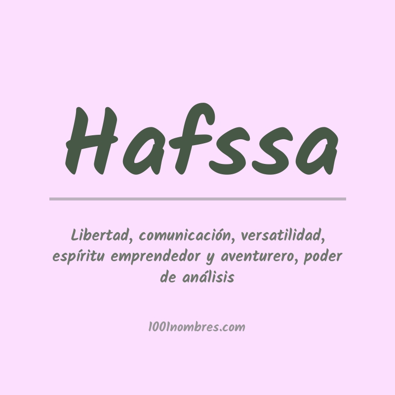 Significado del nombre Hafssa Significado del nombre Hafssa