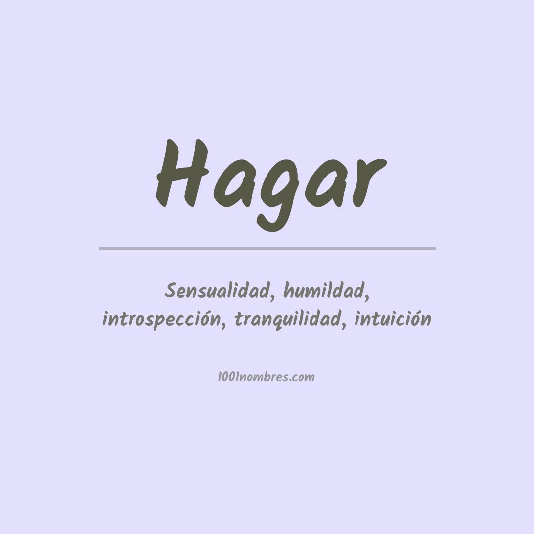 Significado del nombre Hagar