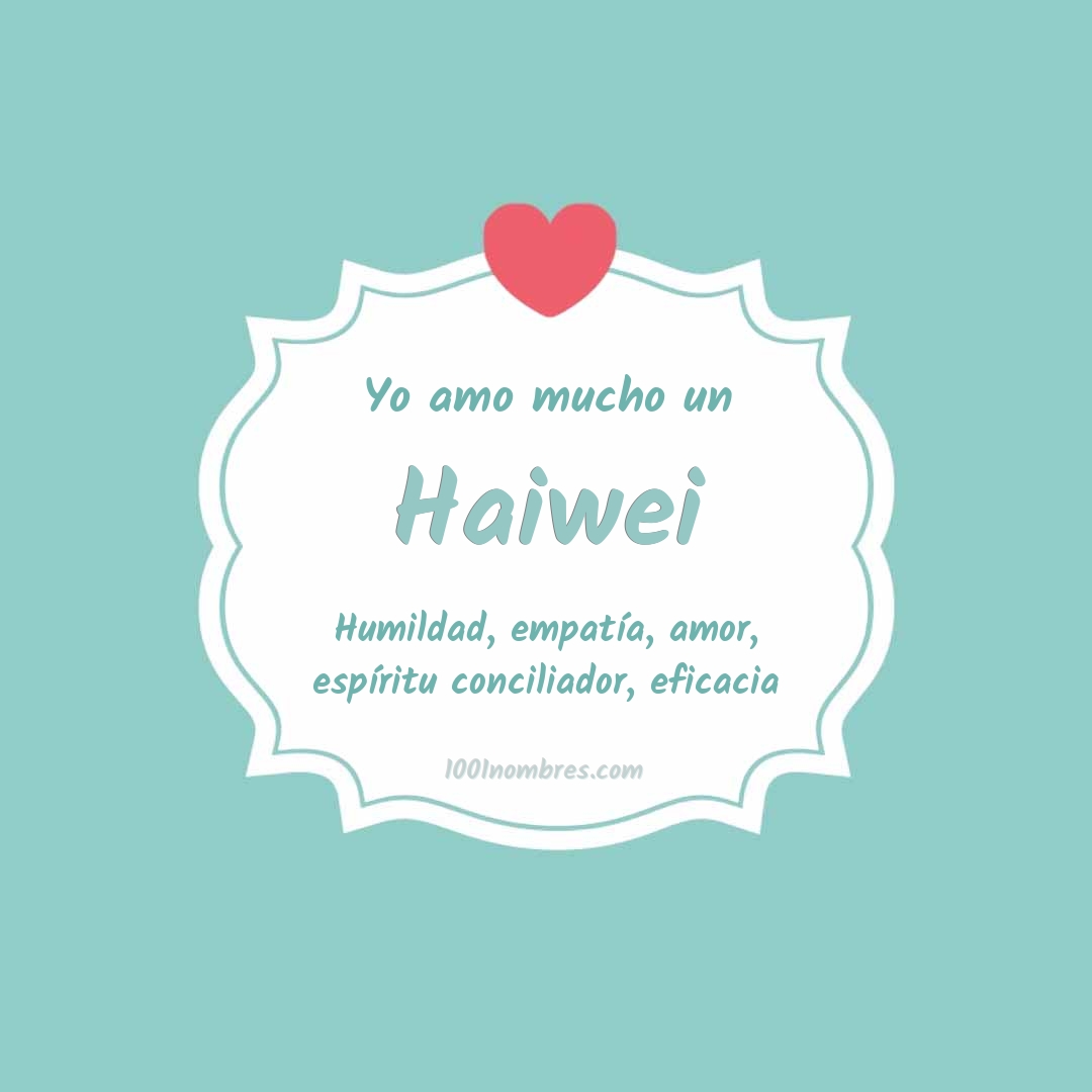 Yo amo mucho Haiwei