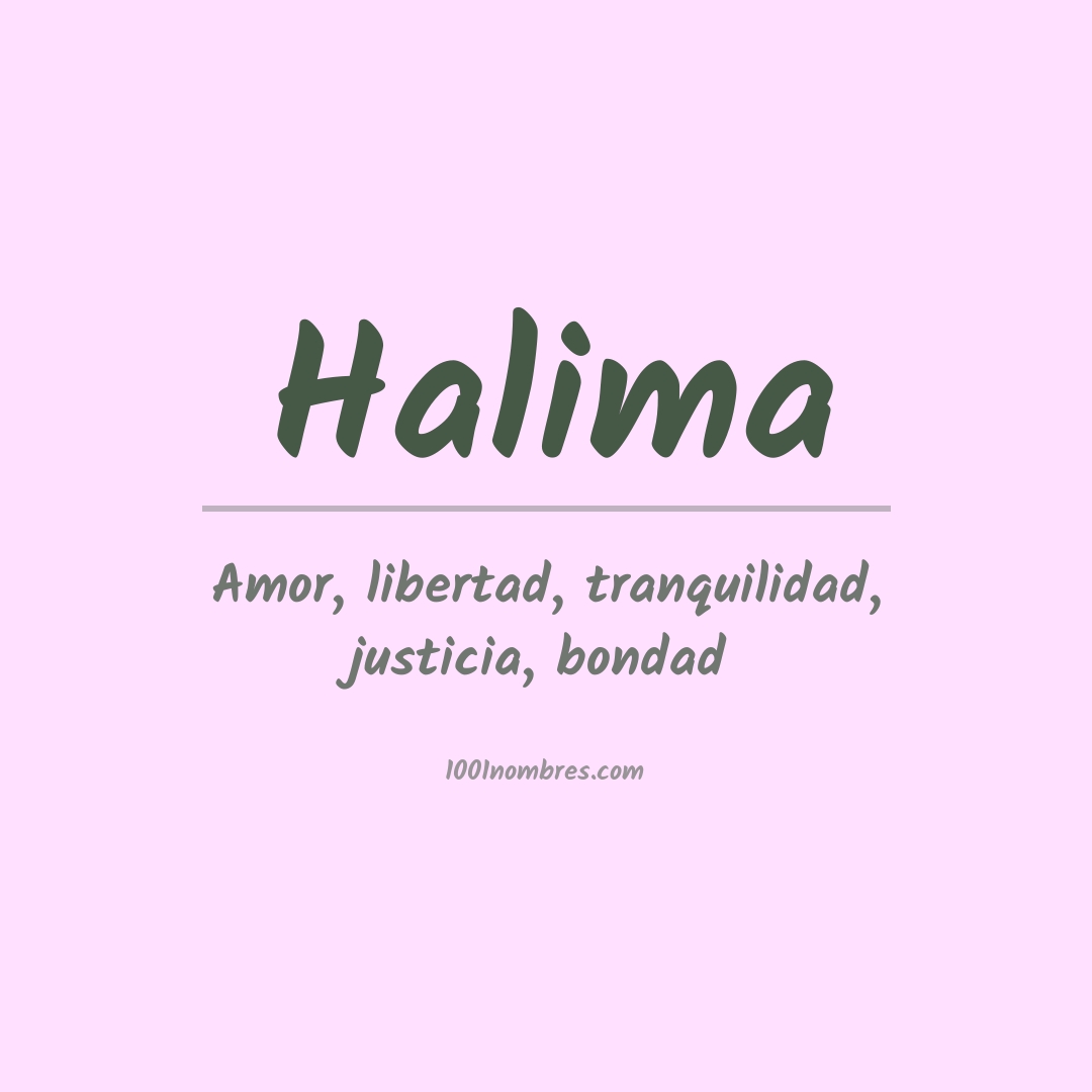 Significado del nombre Halima