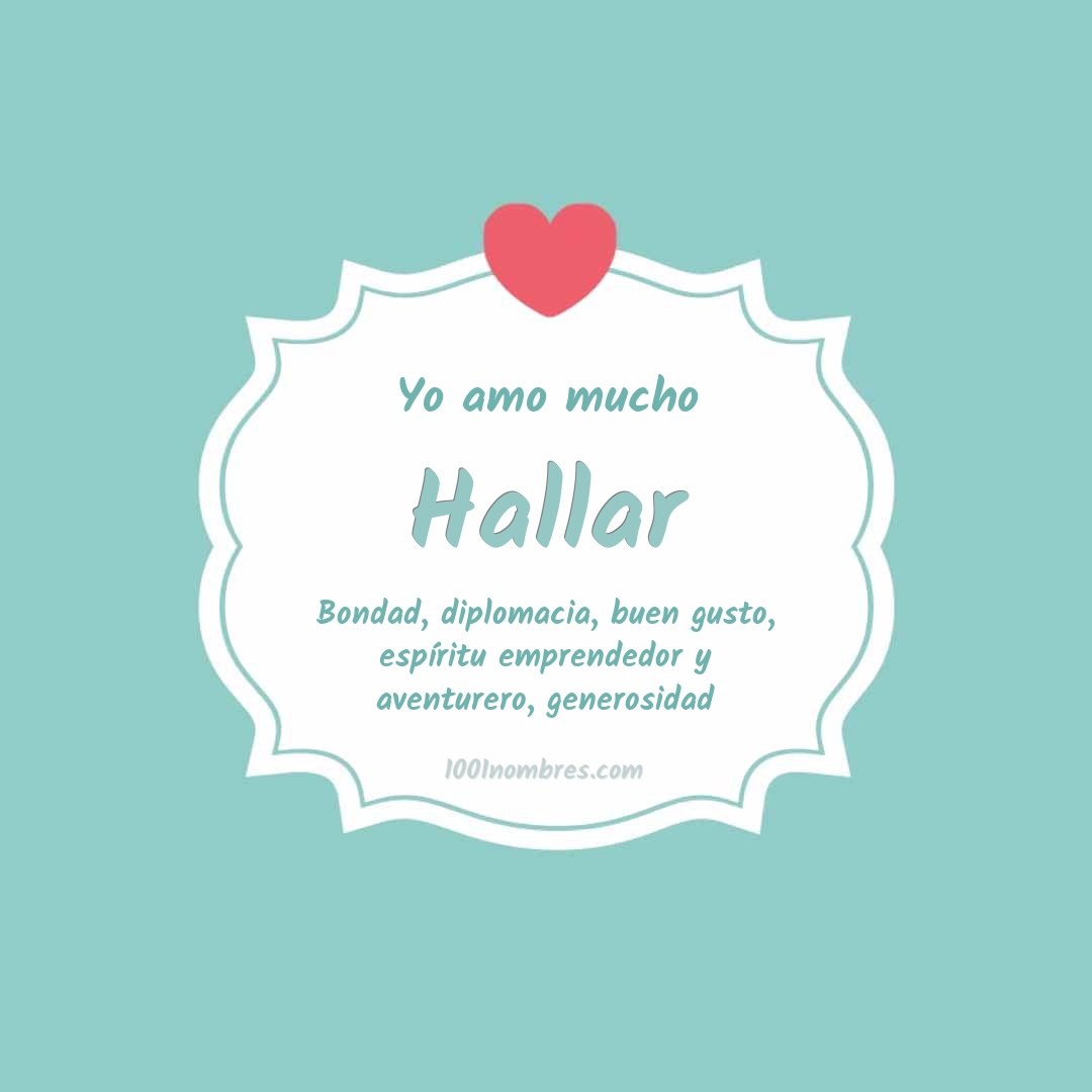 Yo amo mucho Hallar