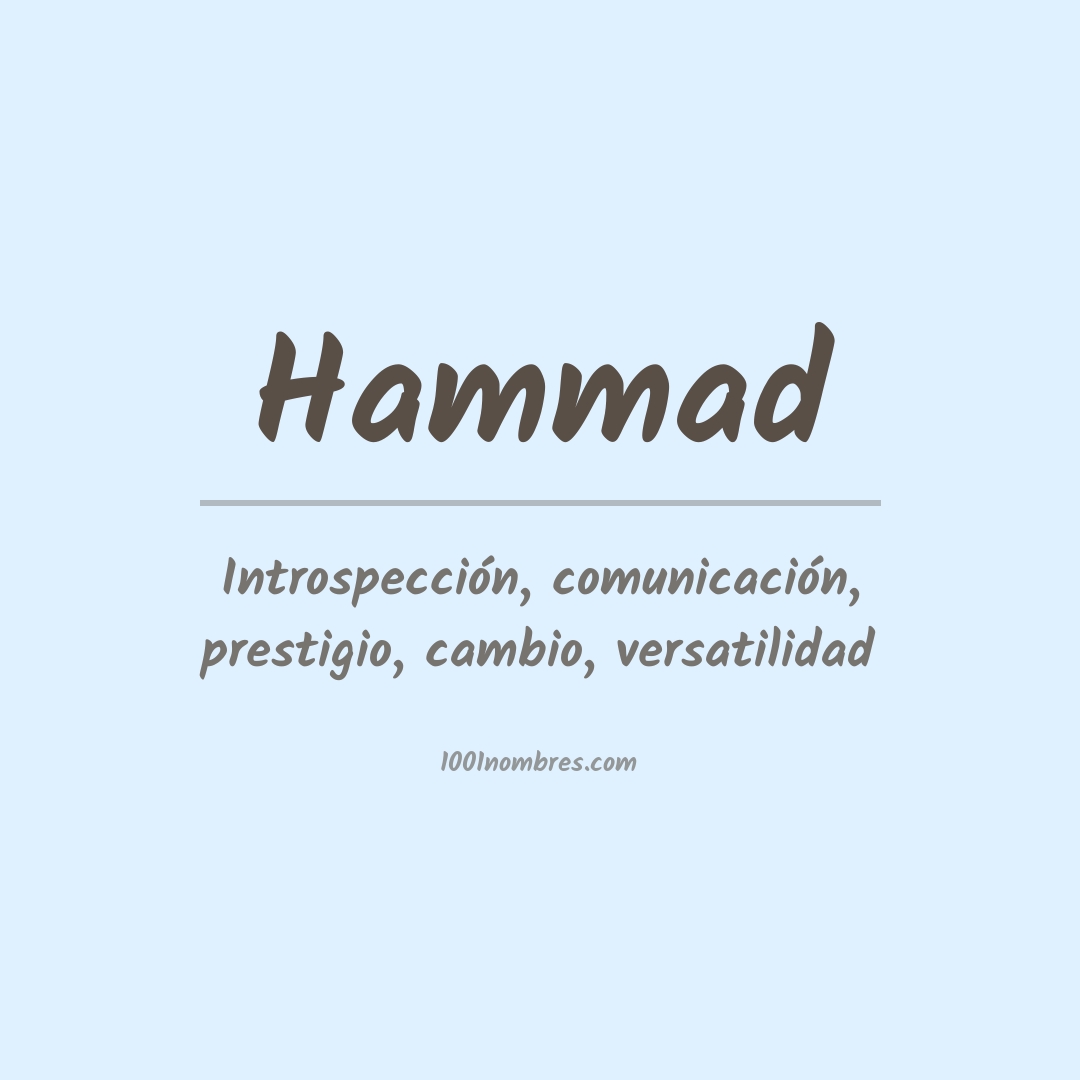 Significado del nombre Hammad