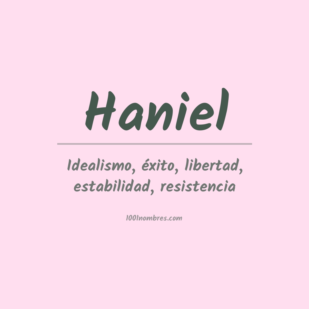 Significado del nombre Haniel