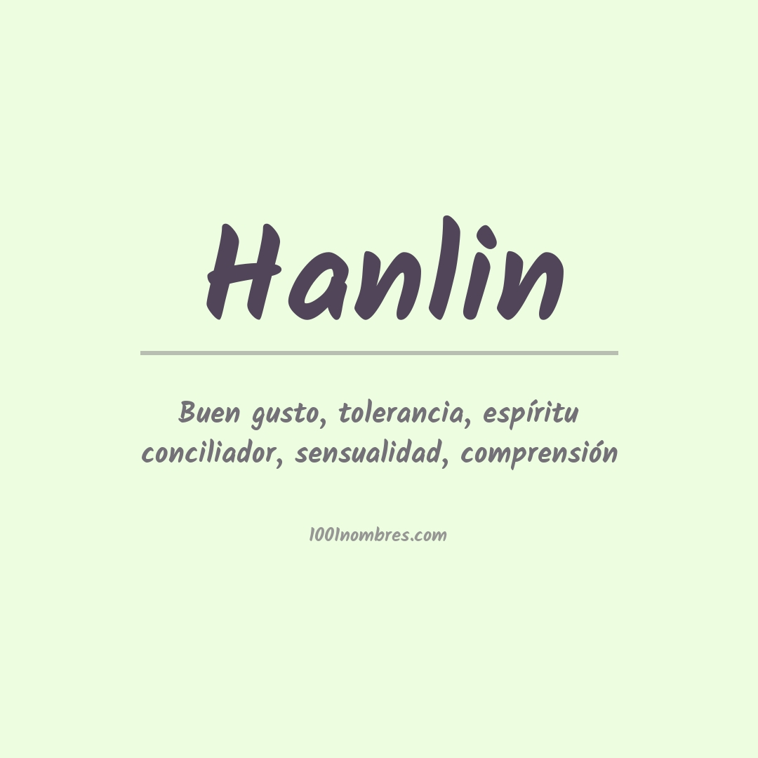 Significado del nombre Hanlin