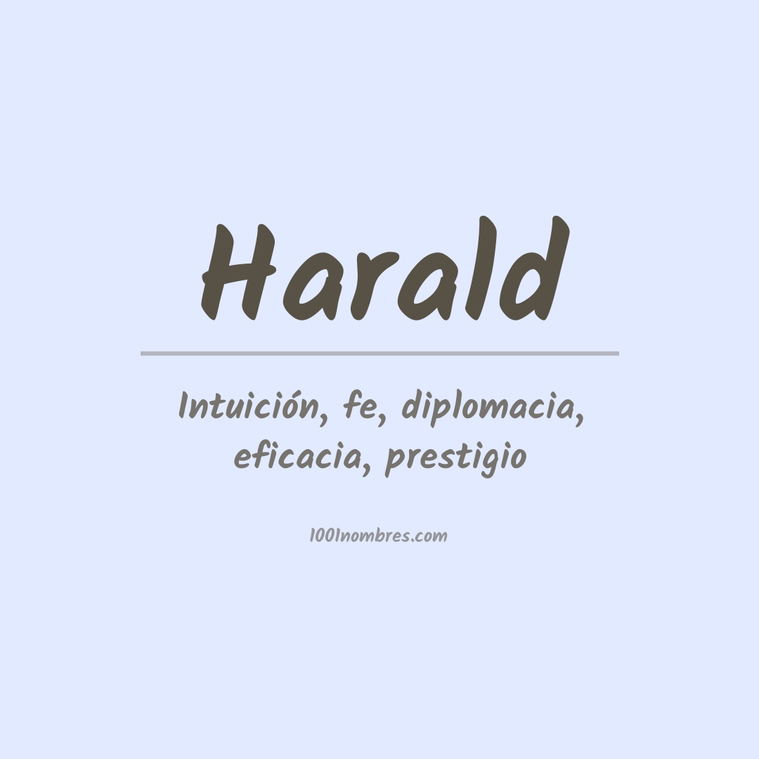 Significado del nombre Harald