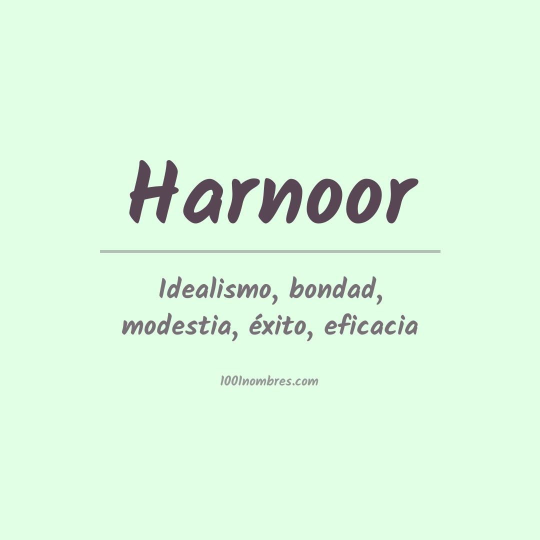 Significado del nombre Harnoor Significado del nombre Harnoor