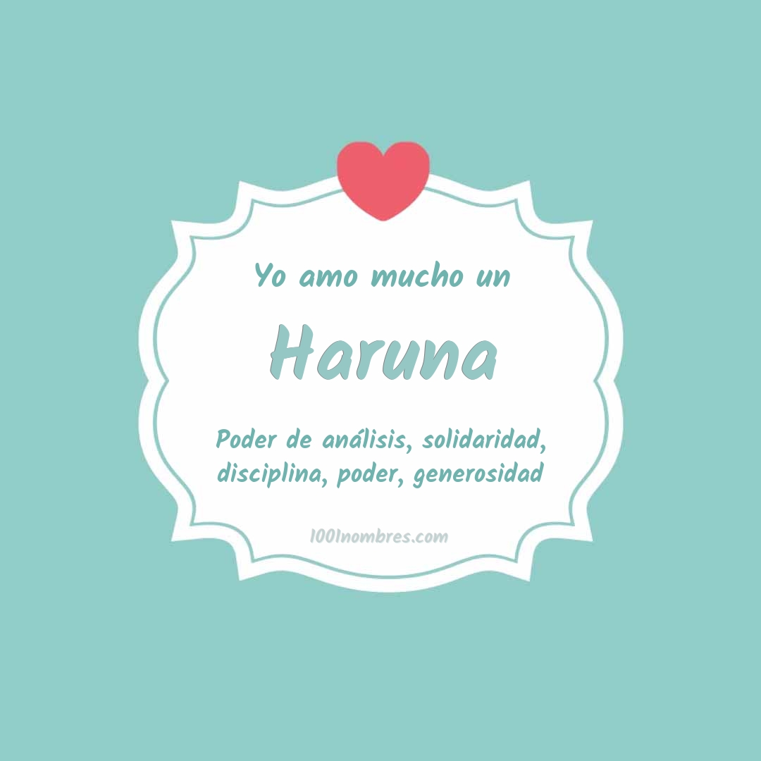 Yo amo mucho Haruna