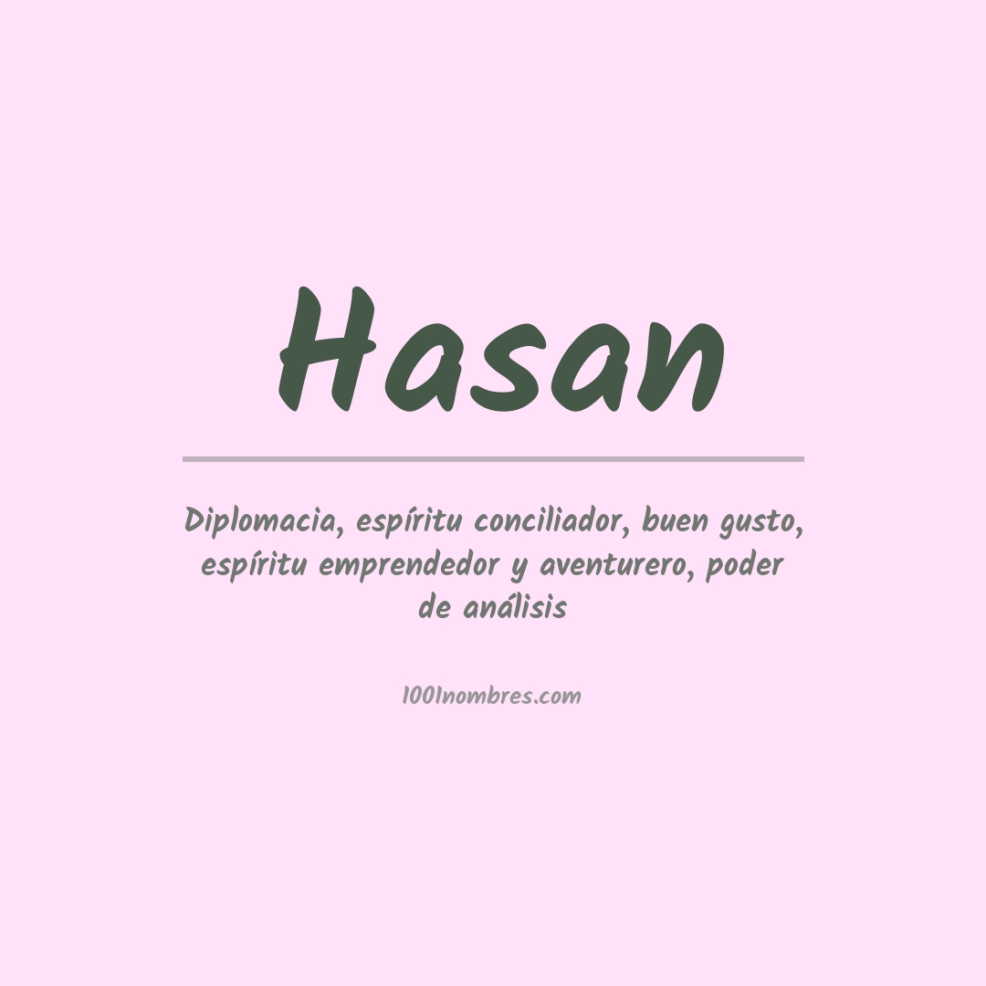 Significado del nombre Hasan
