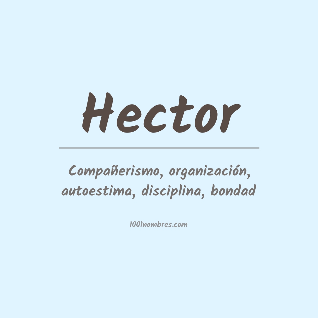 Significado del nombre Hector
