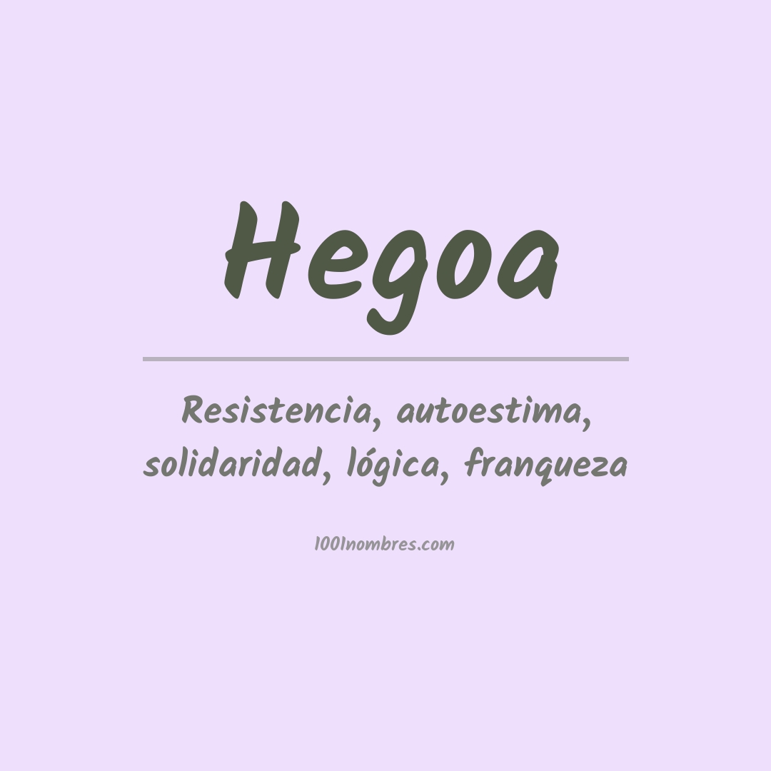 Significado del nombre Hegoa Significado del nombre Hegoa