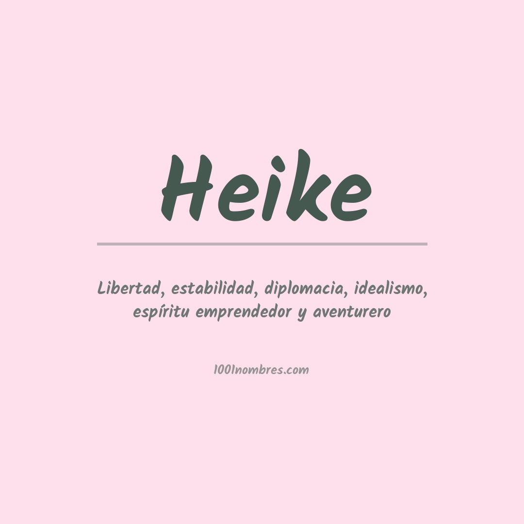 Significado del nombre Heike