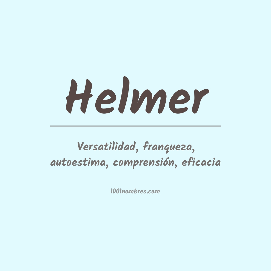 Significado del nombre Helmer