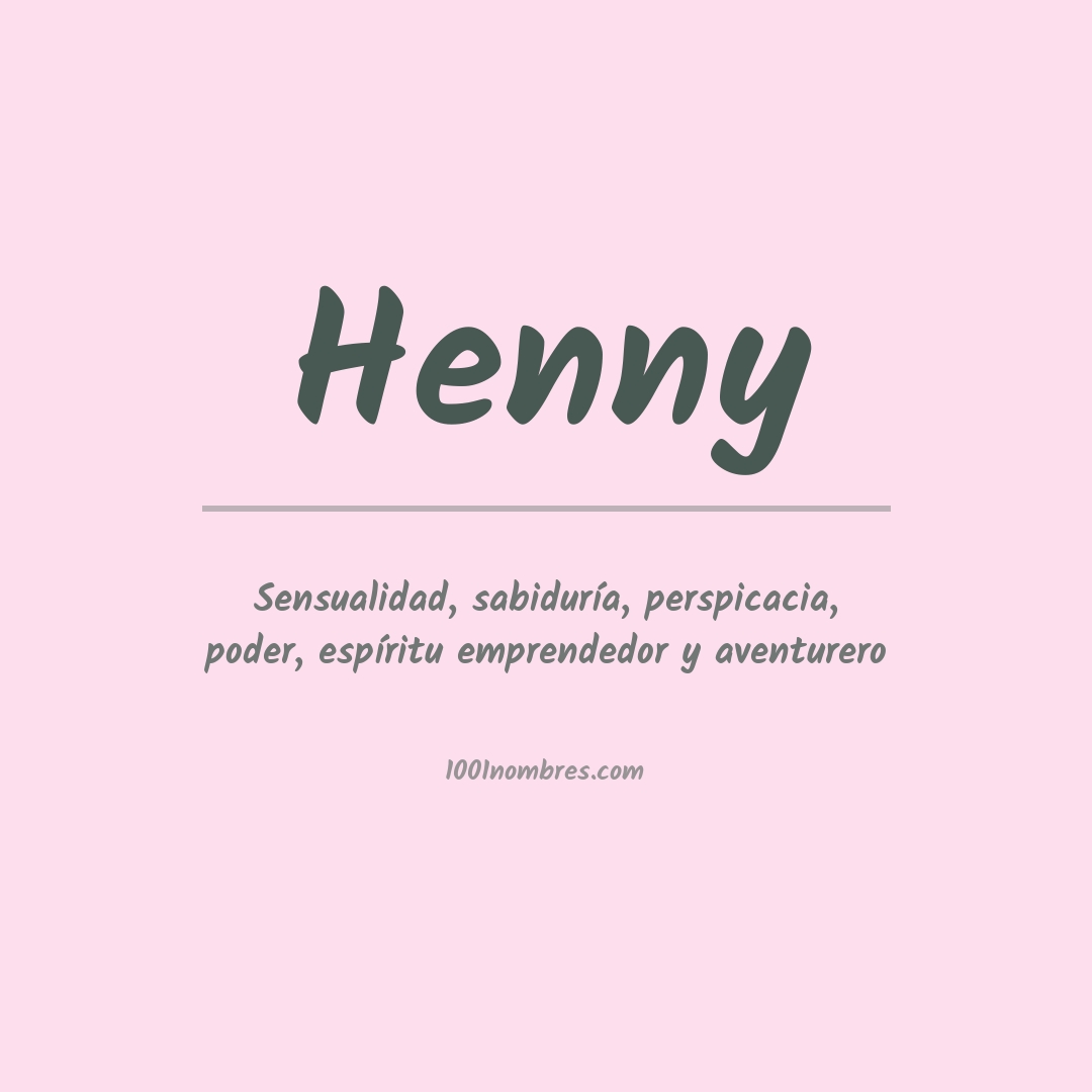 Significado del nombre Henny