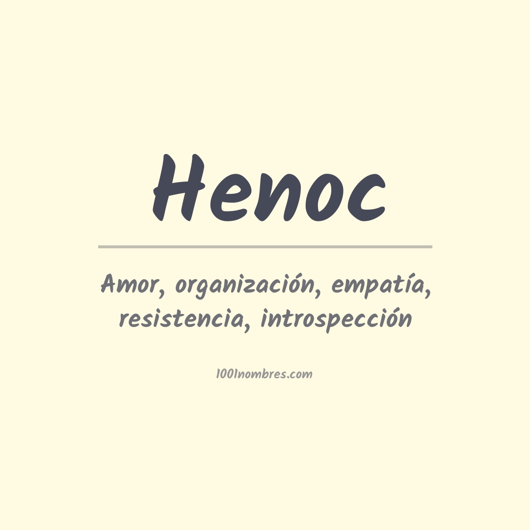 Significado del nombre Henoc