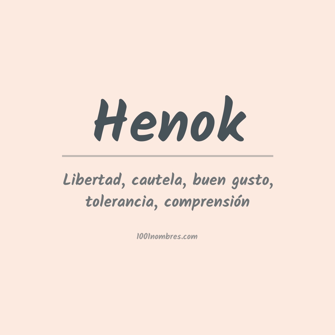 Significado del nombre Henok