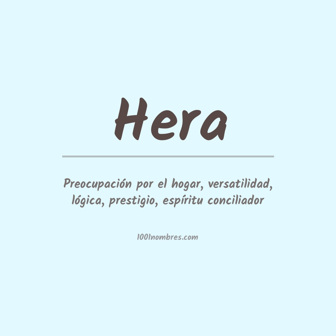 Significado del nombre Hera