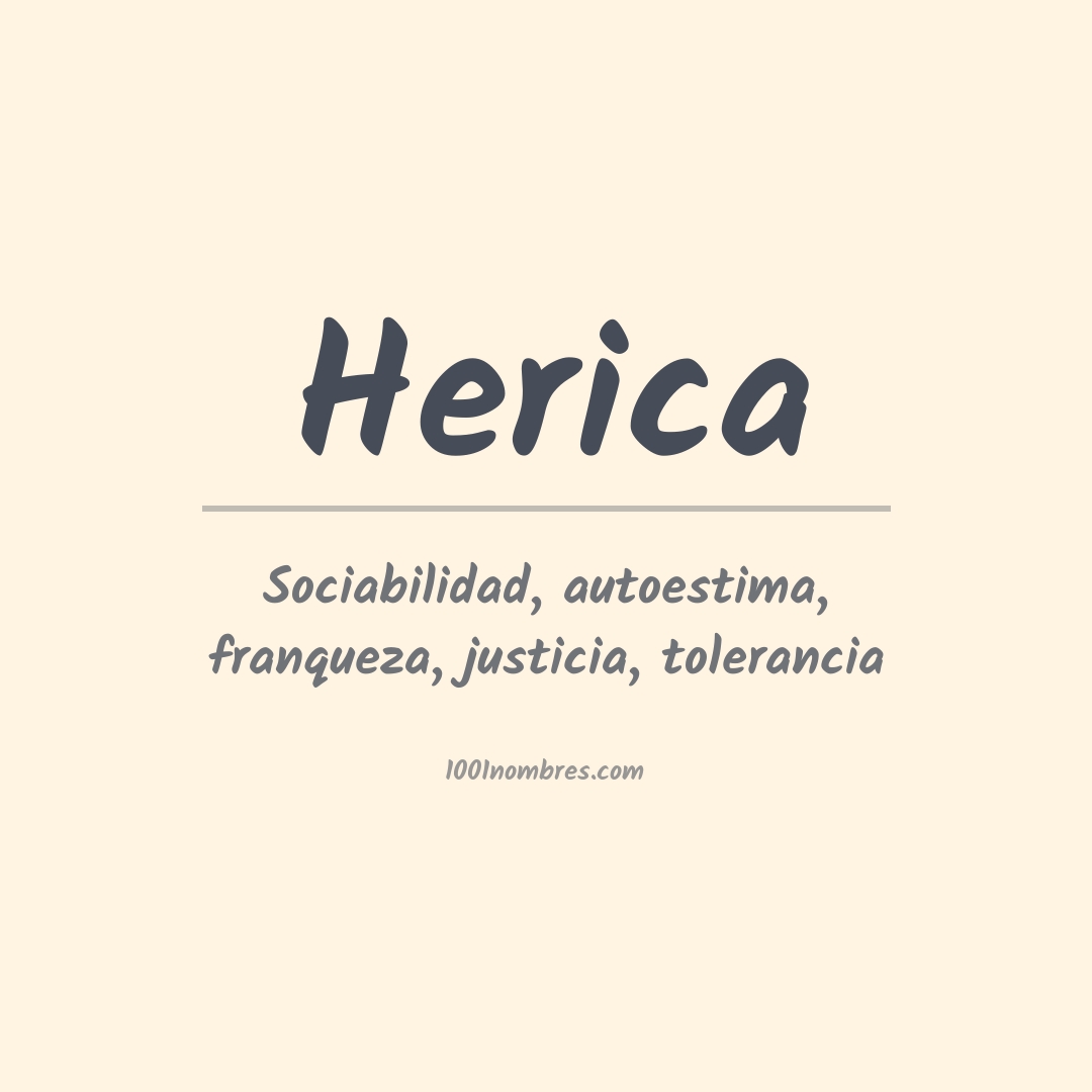Significado del nombre Herica
