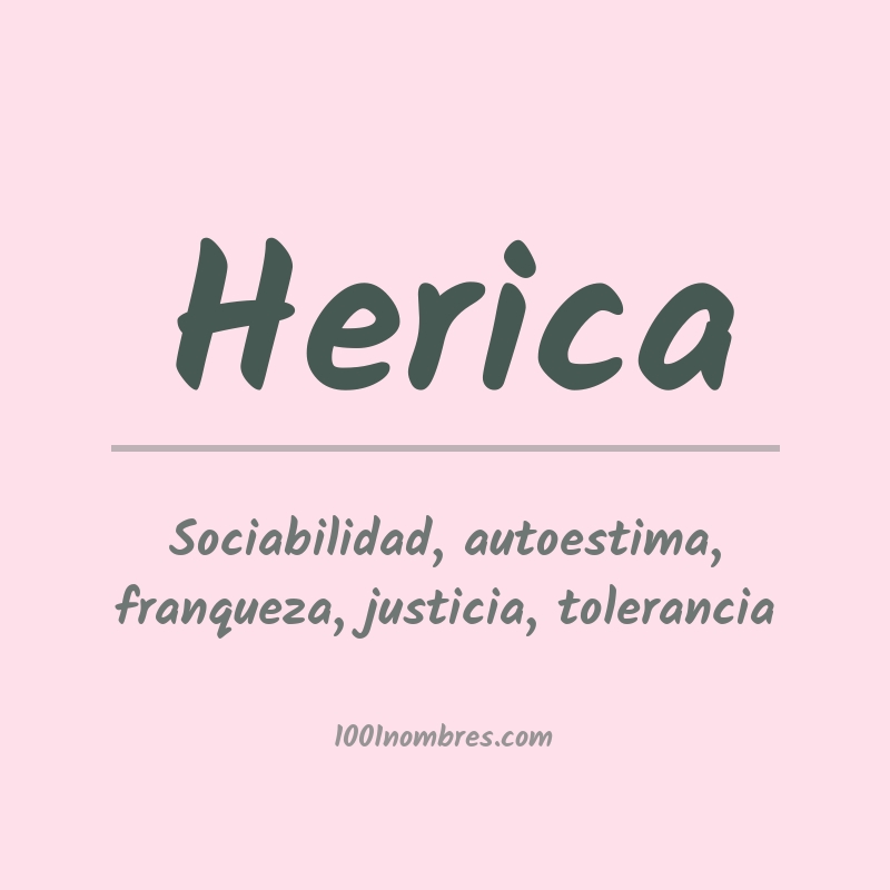 Significado del nombre Herica