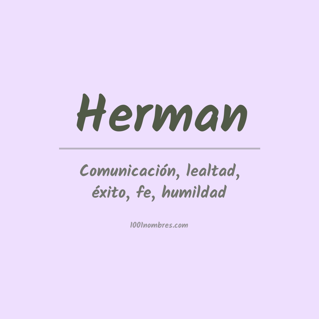 Significado del nombre Herman