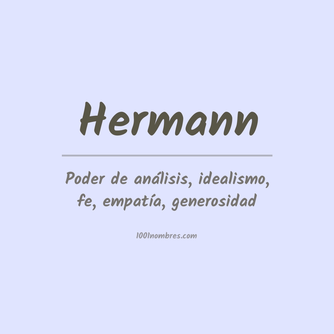 Significado del nombre Hermann