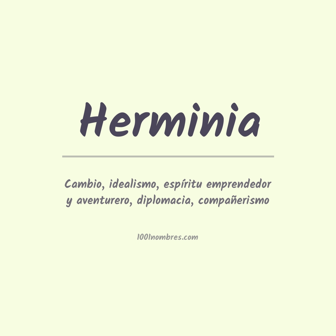 Significado do nome Herminia