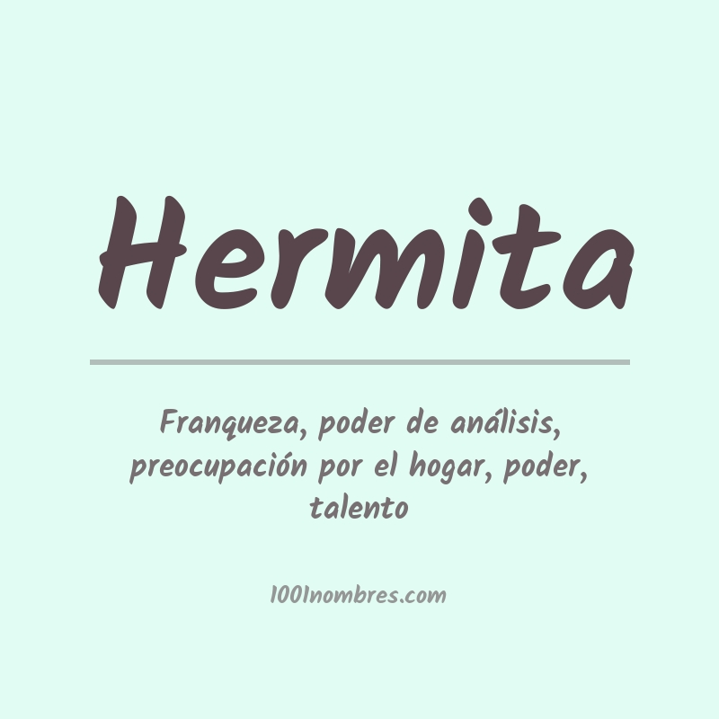 Significado del nombre Hermita