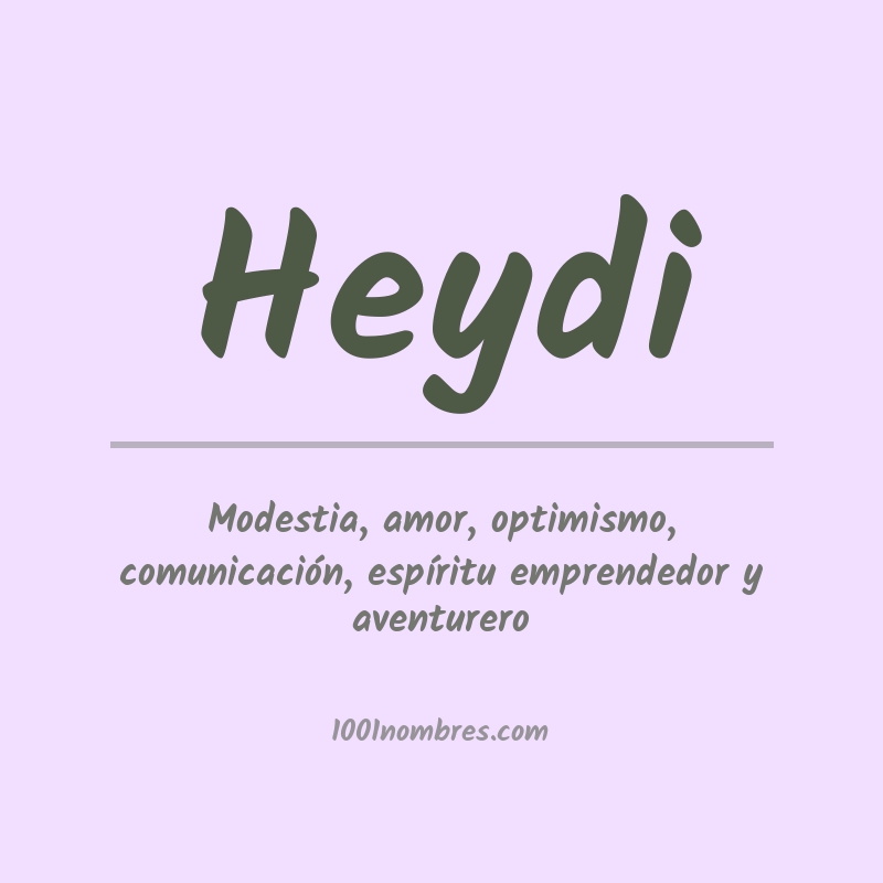 Significado del nombre Heydi