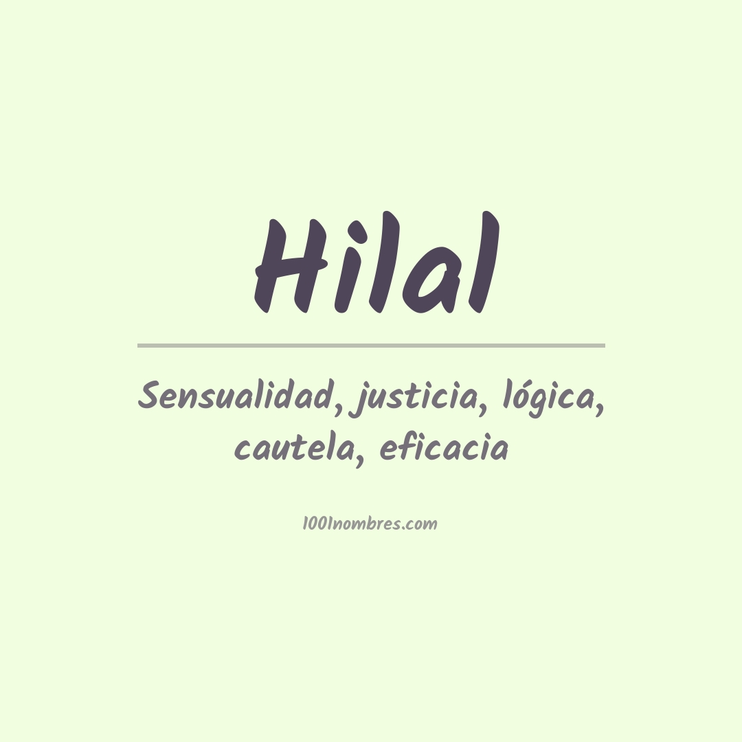 Significado del nombre Hilal