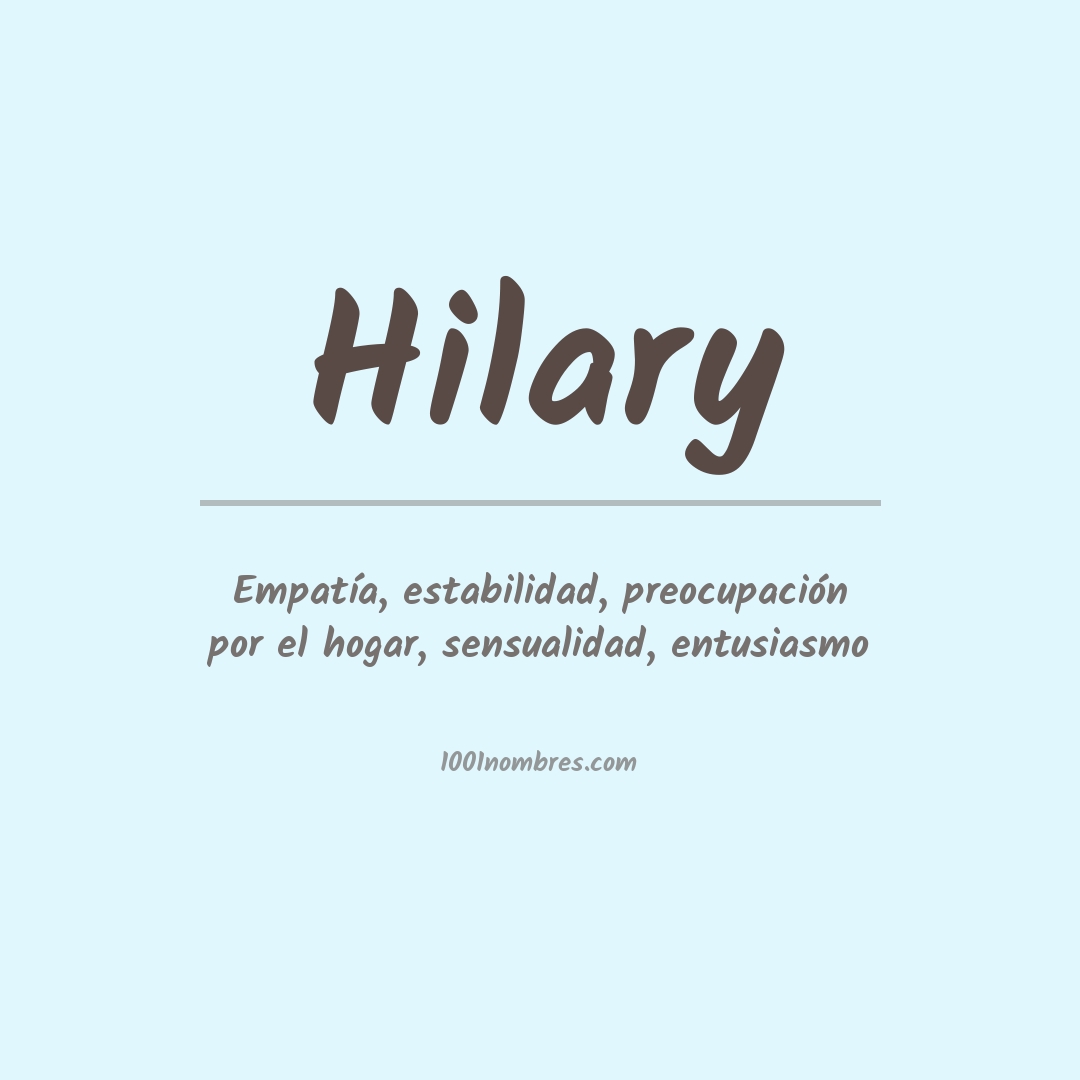 Significado del nombre Hilary