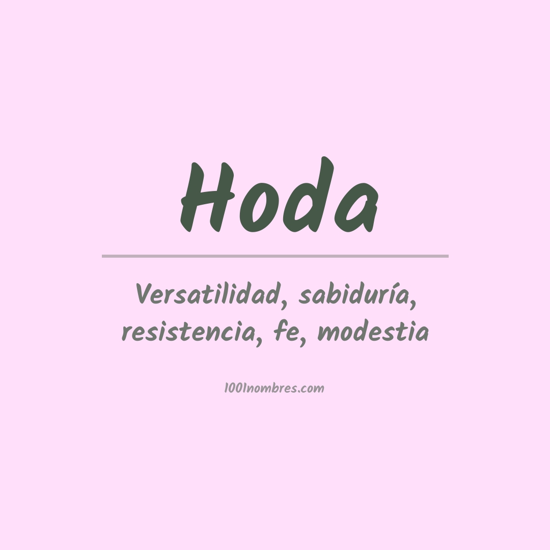 Significado del nombre Hoda