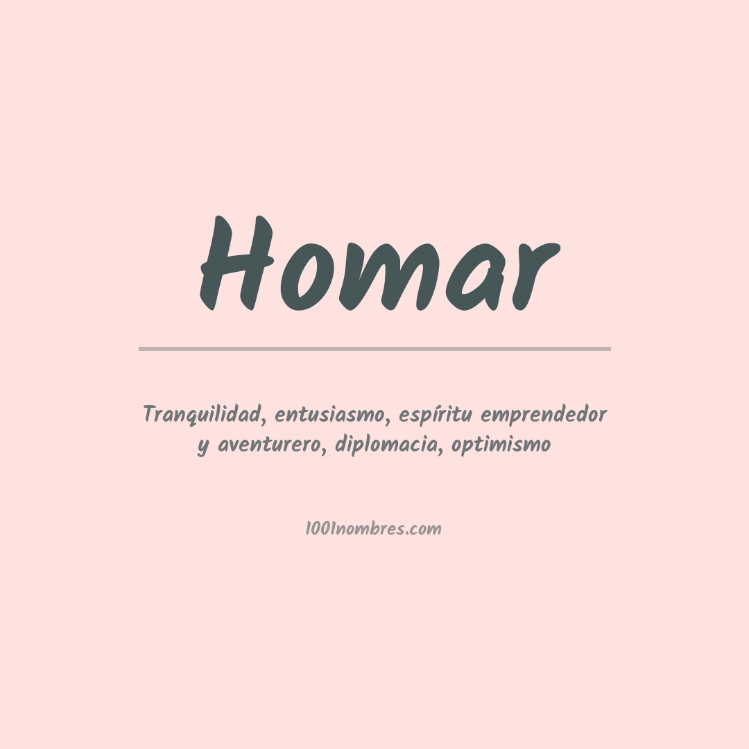 Significado del nombre Homar