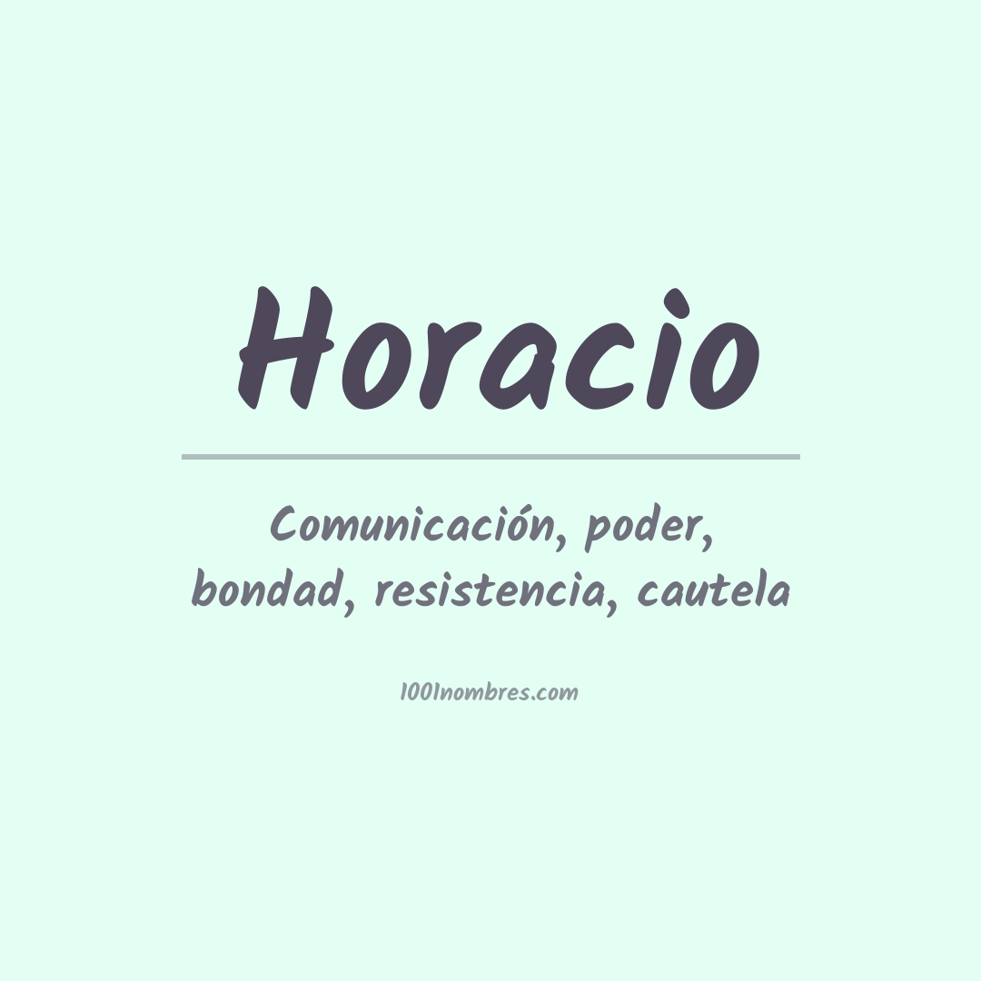 Significado del nombre Horacio