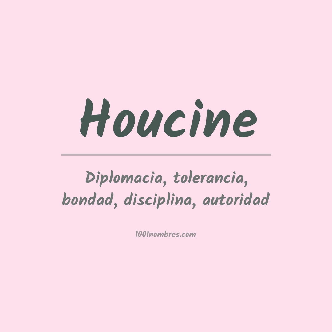 Significado del nombre Houcine Significado del nombre Houcine