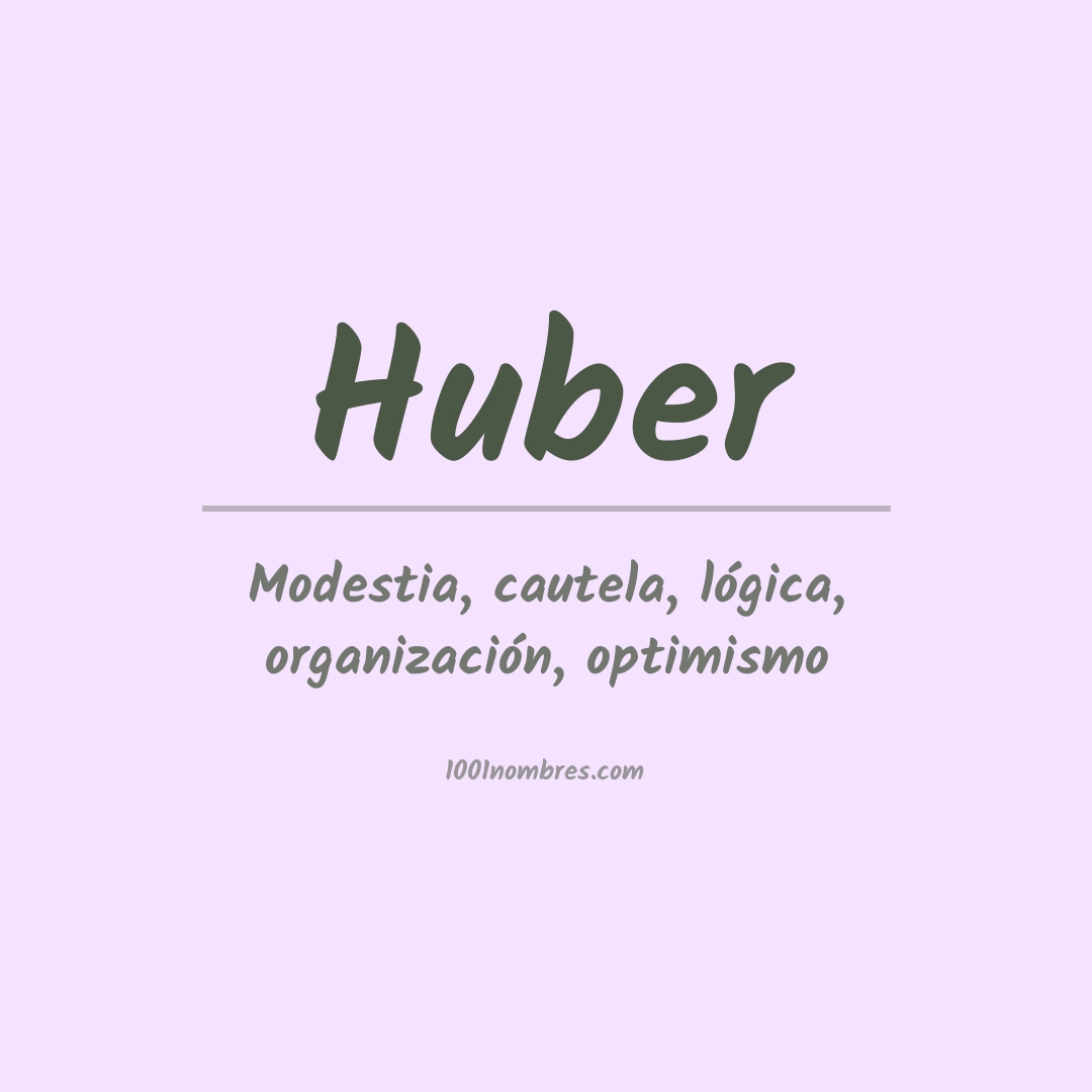 Significado del nombre Huber