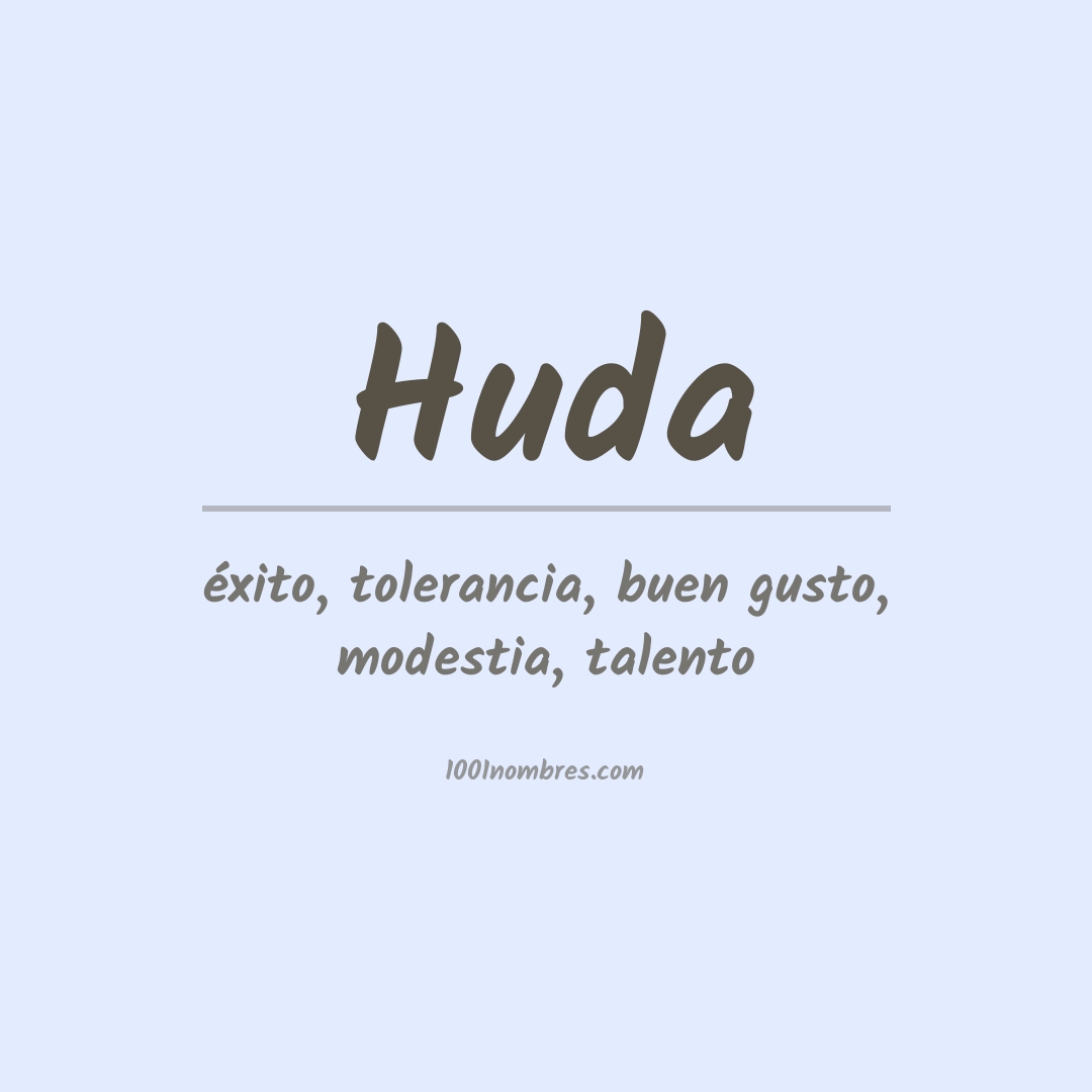 Significado del nombre Huda