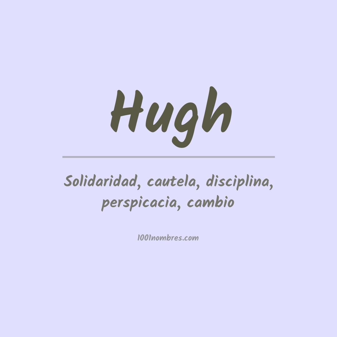 Significado del nombre Hugh