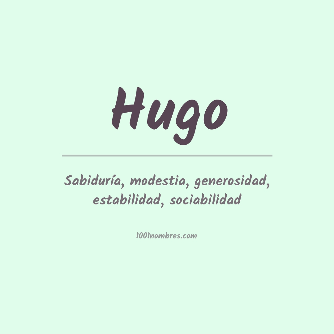 Significado del nombre Hugo