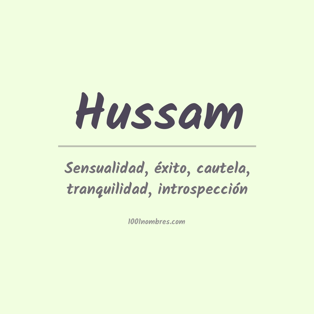 Significado del nombre Hussam Significado del nombre Hussam